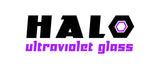 3ml HALO UltraViolet Glass Round Glass Standard Screw Top Jars | UV Glass w/ Semi-Gloss Black Lid